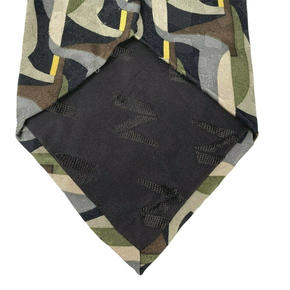 Ashberry‎ Multicolored Abstract Designer Silk Tie - Picture 5 of 7